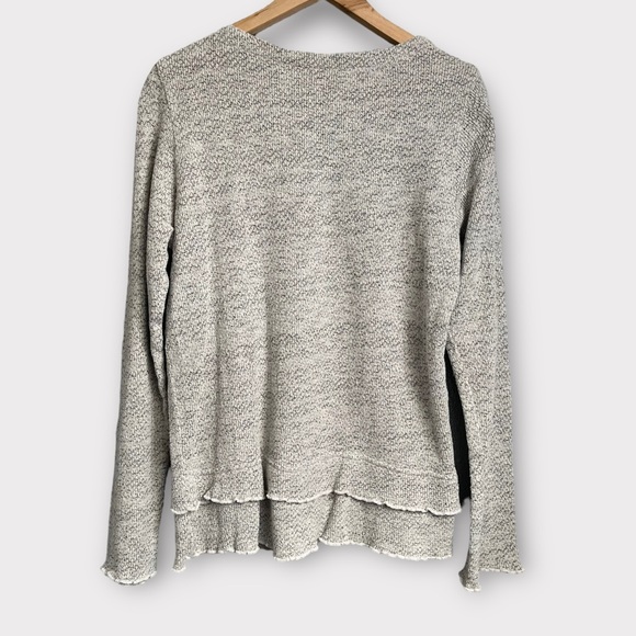 NWT Color Me Cotton Gray Pullover Knit Sweater - Picture 2 of 5